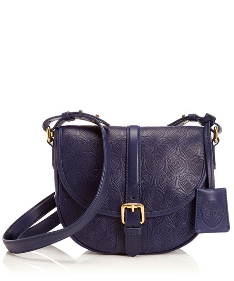 designer navy crossbody bag.